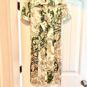 Just Cavalli Silk Midi Dress Size 42 Worn Once and Drycleaned.